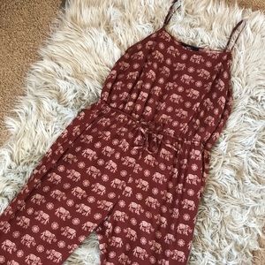 Elephant Print Romper